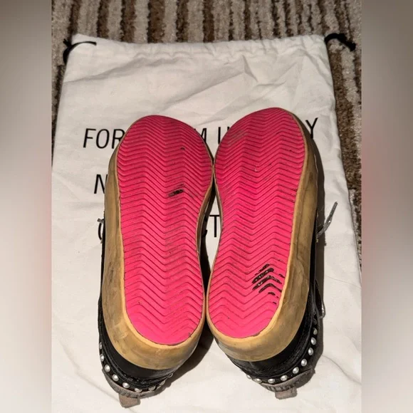 Golden Goose Midstar Black Sneakers with Silver Accents - Picture 6 of 8